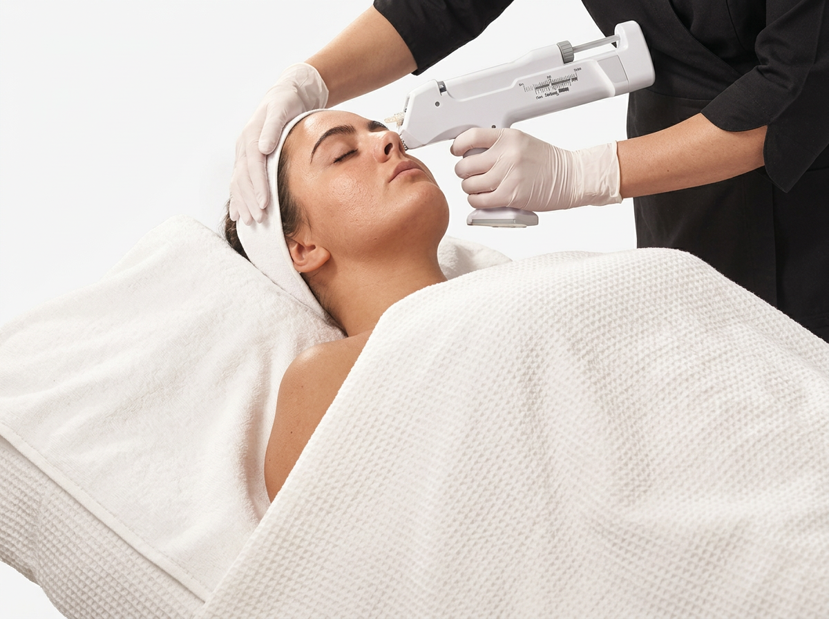 Apparative Mesotherapie im Gesicht